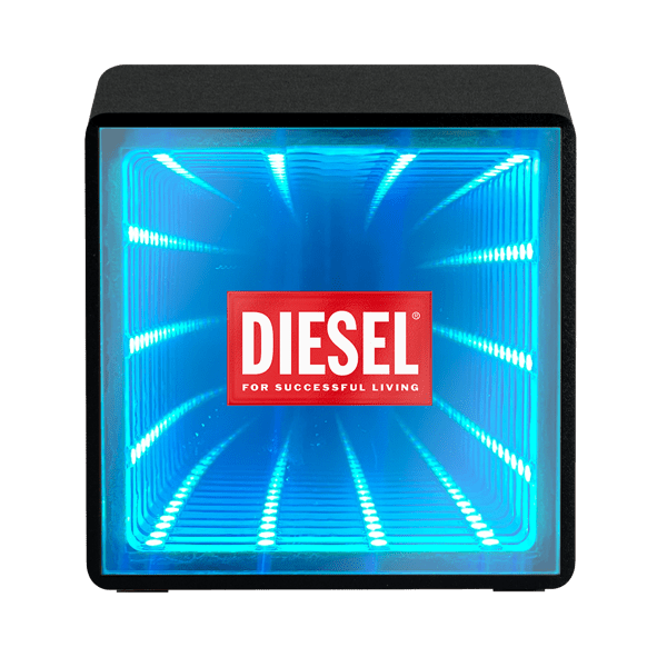 Orbit Wood Grain Mirror Light-Up Speaker 70