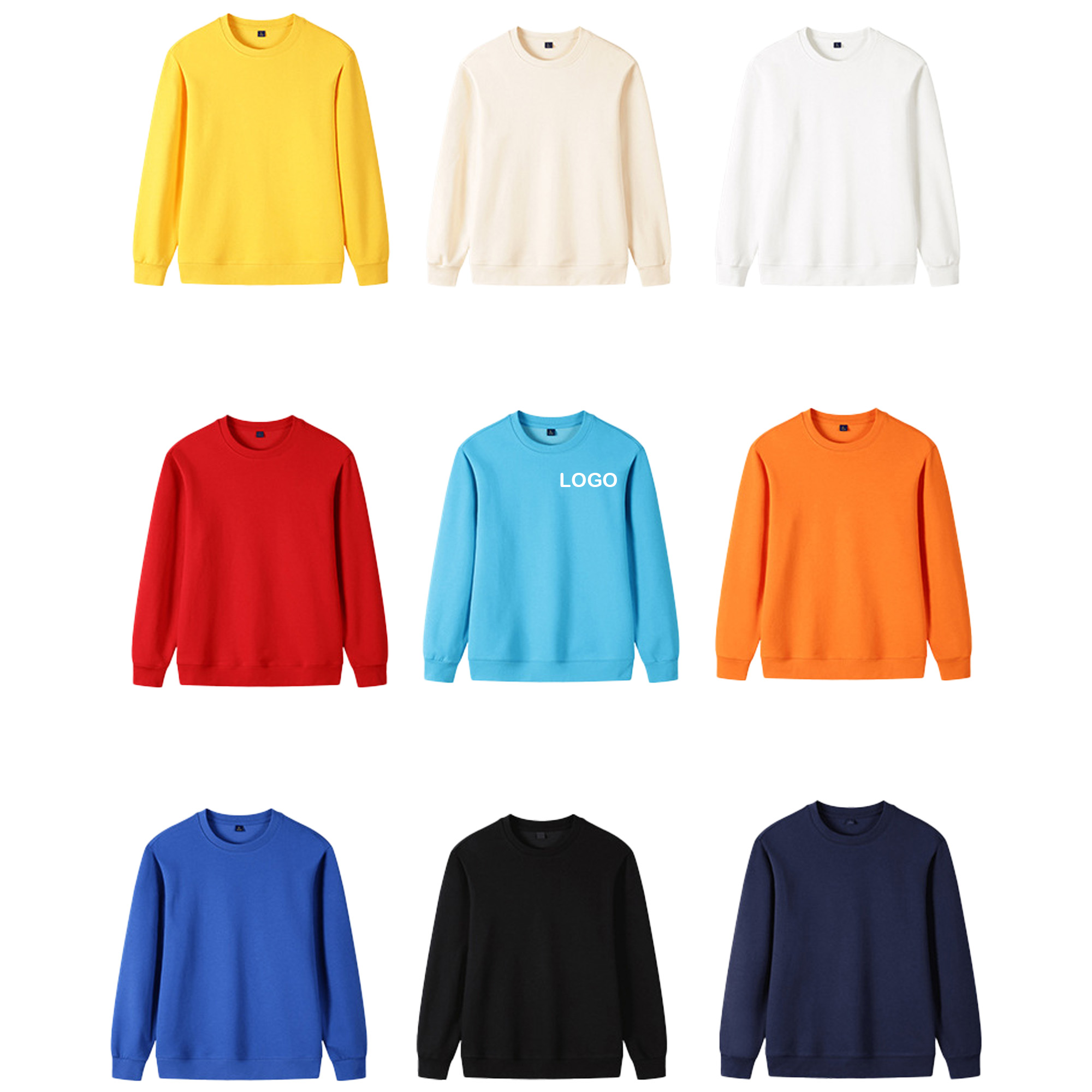 Crewneck, custom hoodie or sweatshirt with logo imprint 2