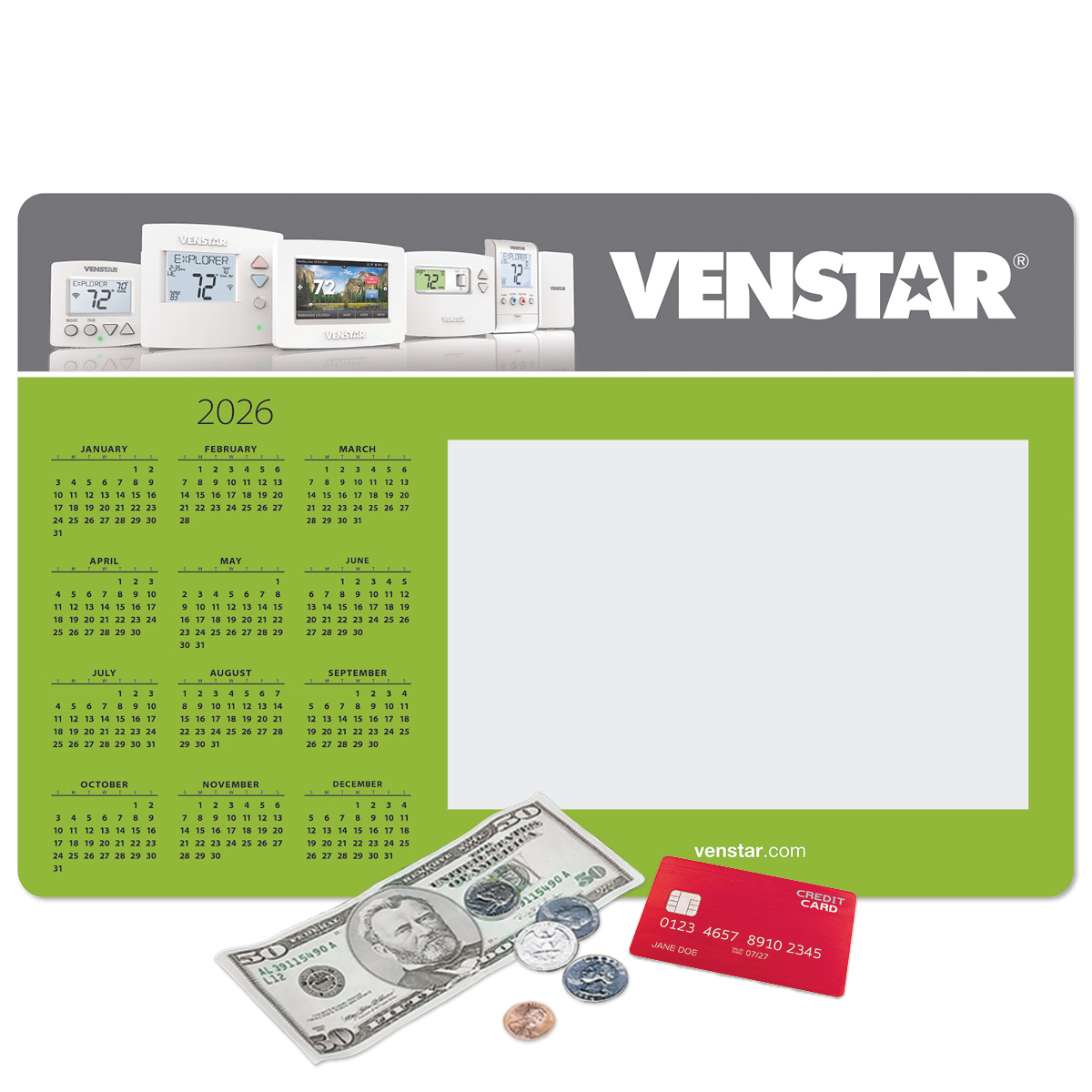 Frame-It Flex DuraTec Window Calendar Counter Mat-10"x15"x1/16"