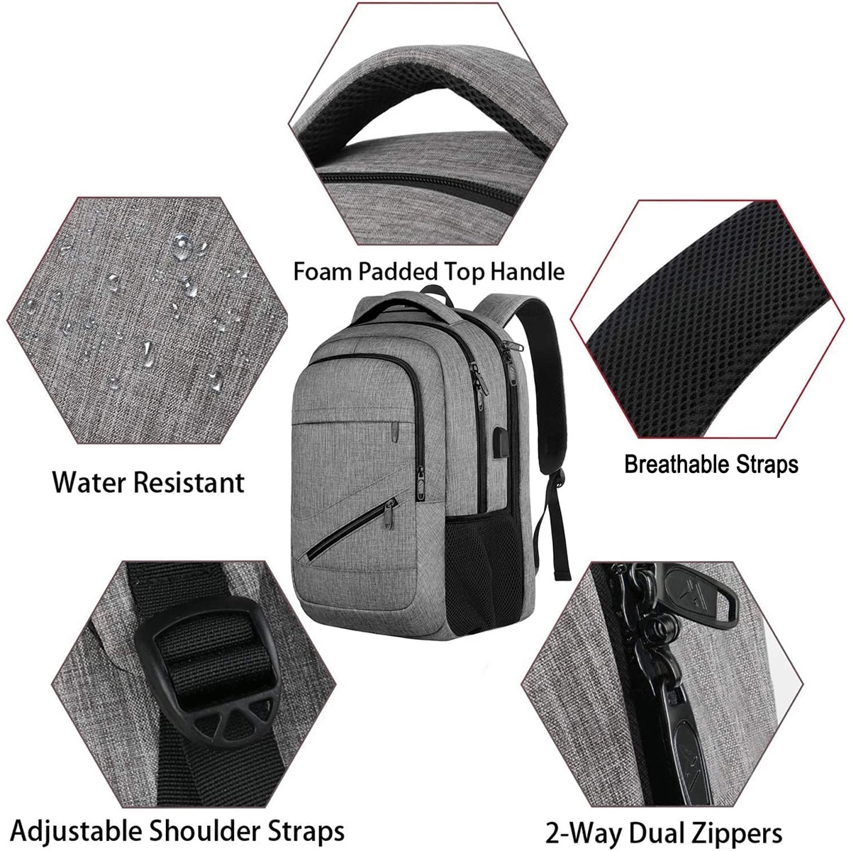 17 Inch Large Business Travel Laptop Backpack 5