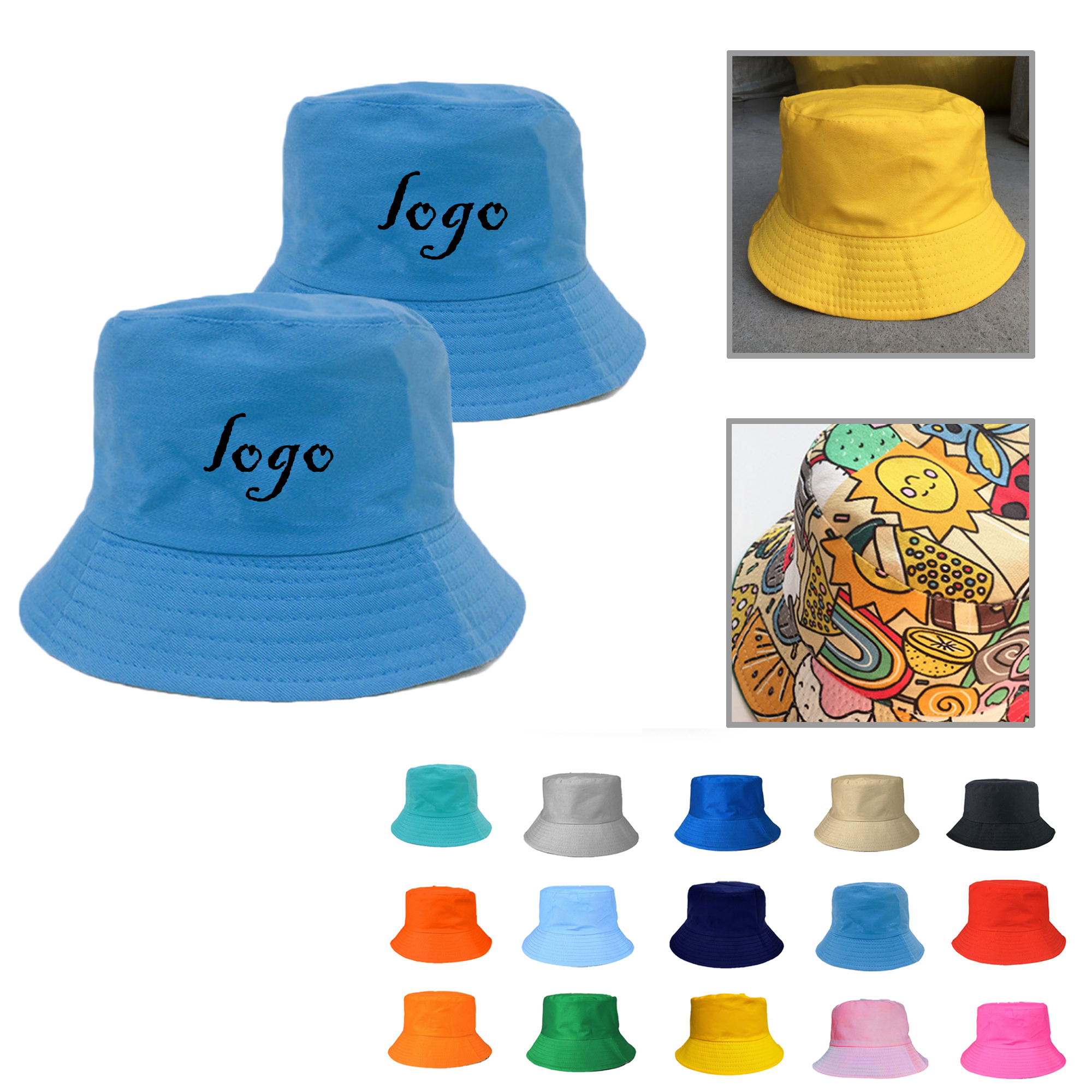 MOQ50 Fashion Bucket Hats for Sun Protection 3