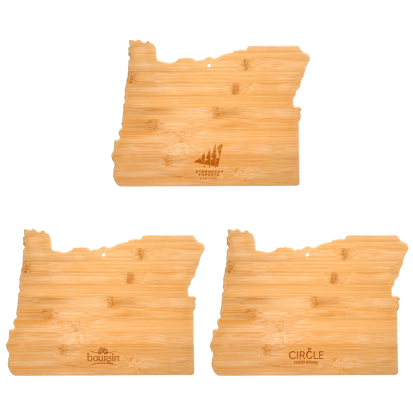 U.S. State Shaped Bamboo Cutting and Serving Boards 158