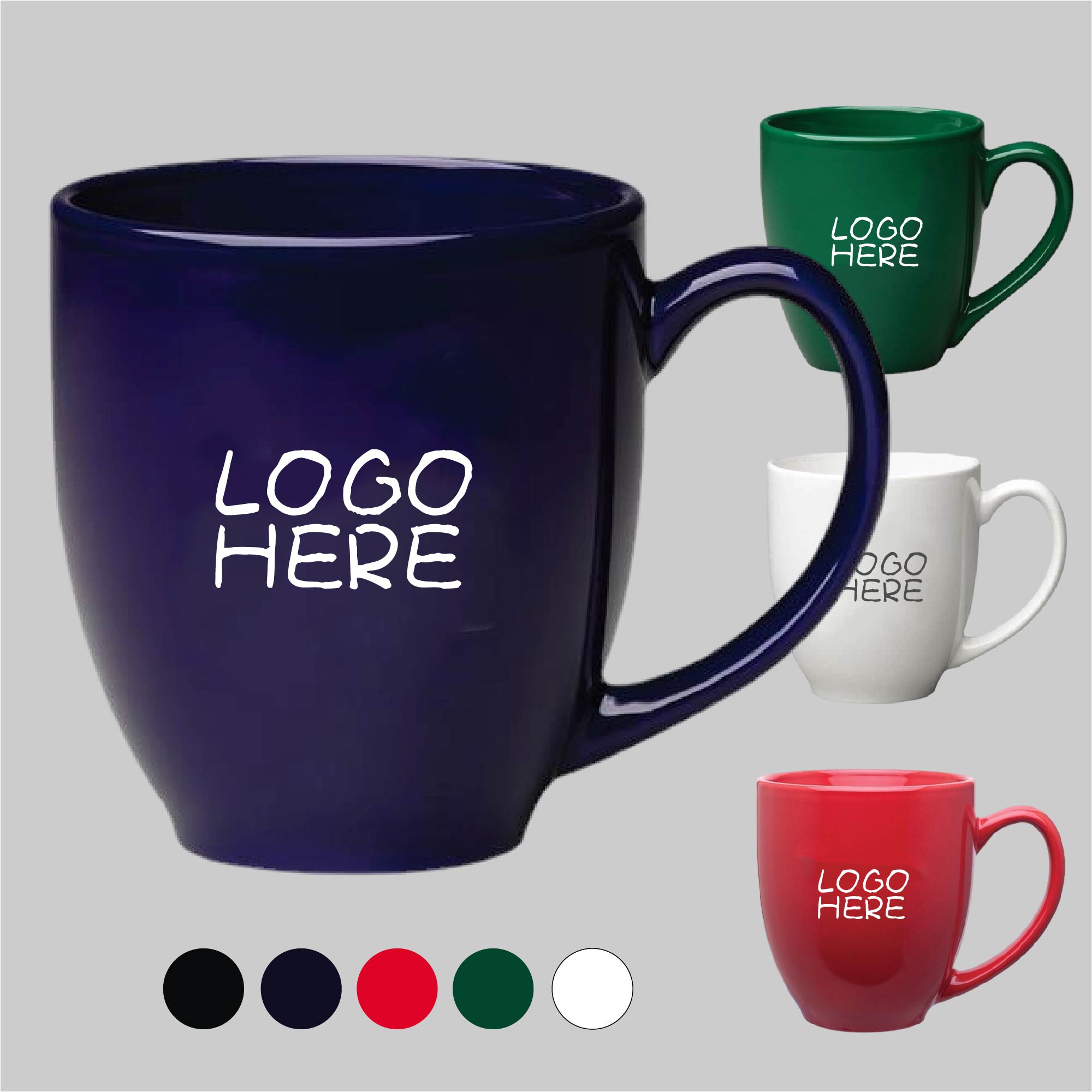 16 oz Bistro Ceramic Coffee Mug 1