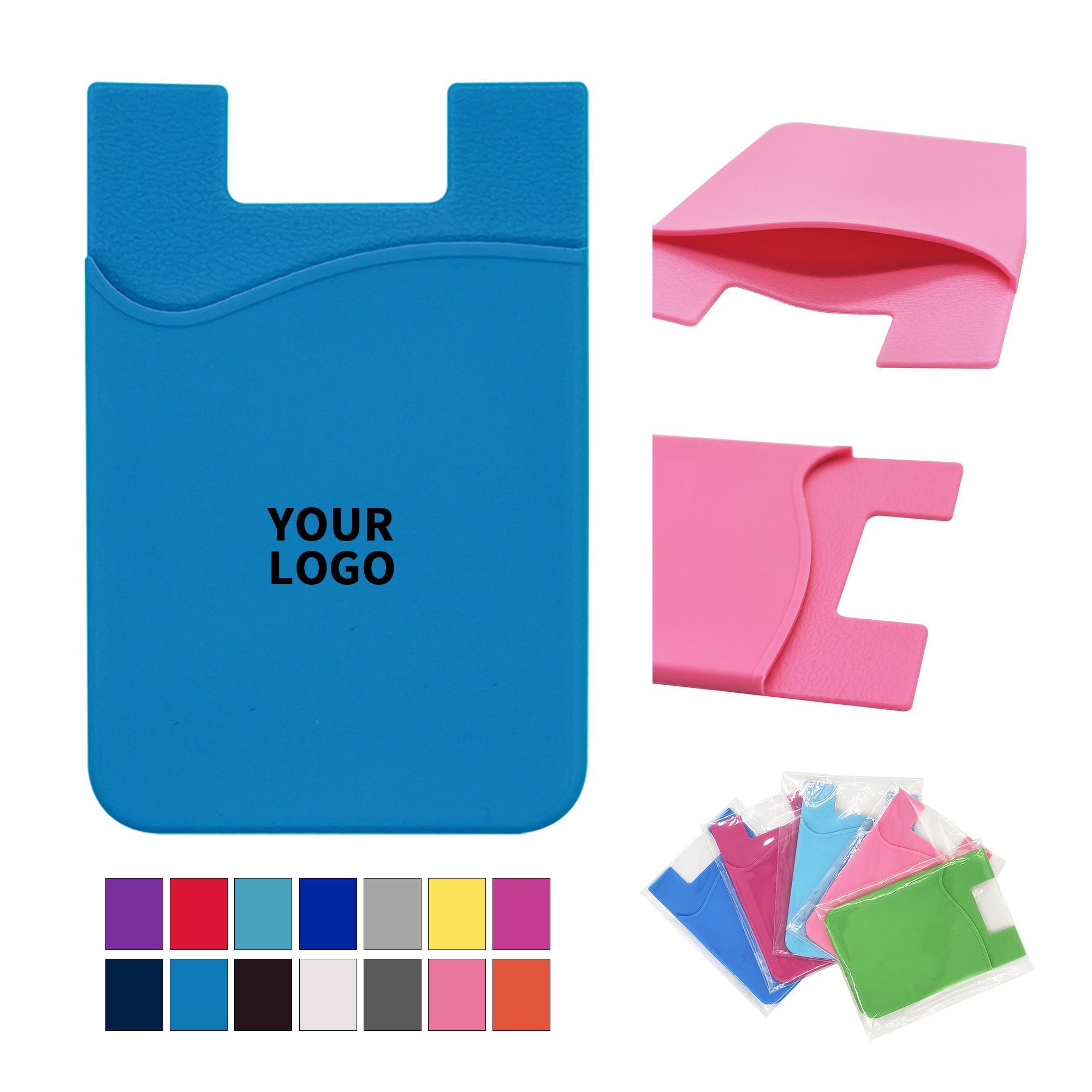 Silicone Card Sleeve Anti Slip Mobile Attachment 6
