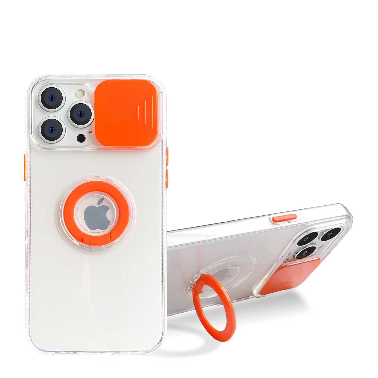 Phone Case  with Ring Holder Slide Camera Cover 6