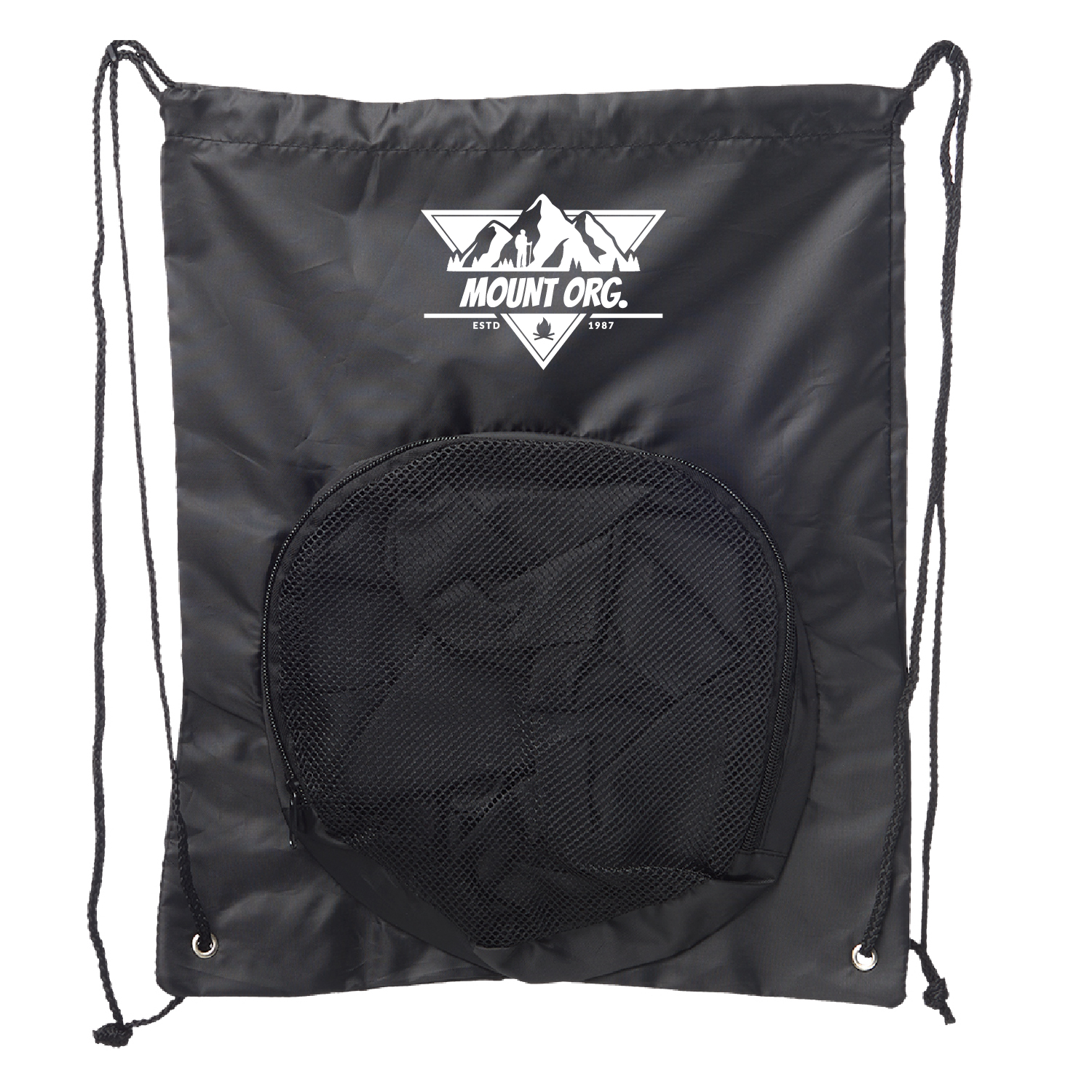 Ball Carrier Drawstring Backpack (1 Color Imprint) 7