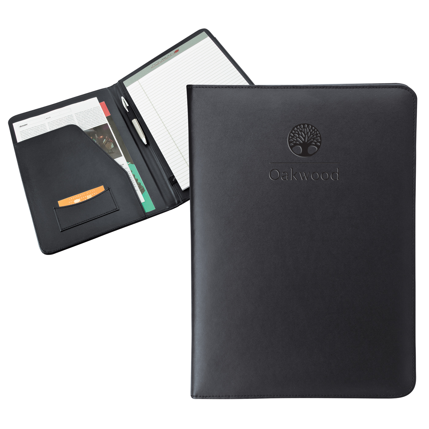 Leder Leather Letter Size Padfolio 1