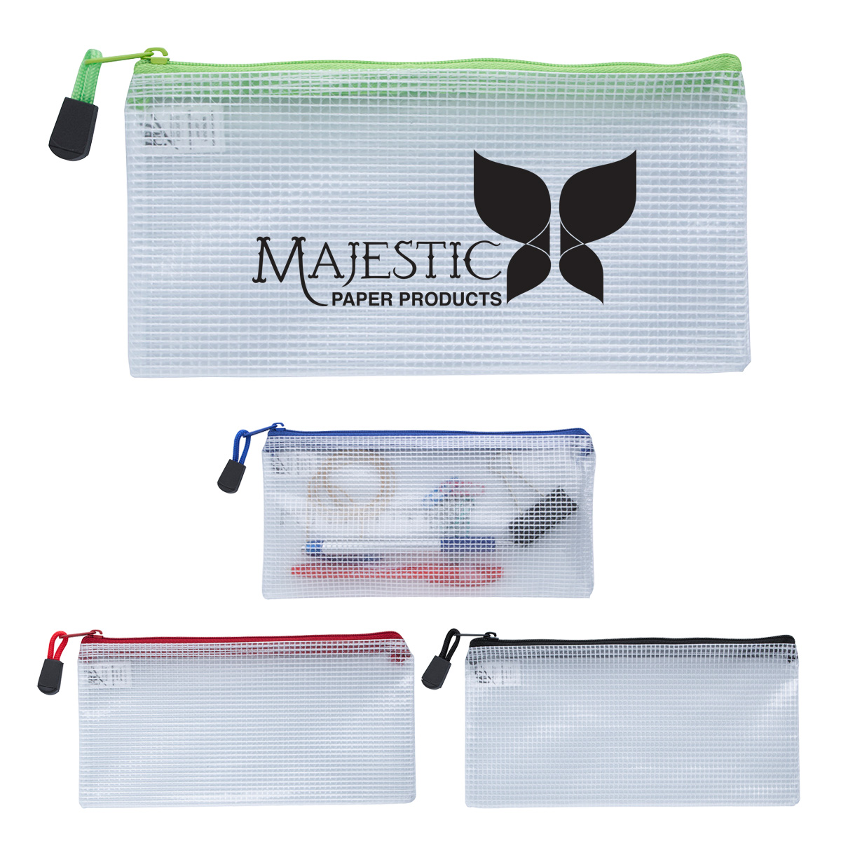 Clear Zippered Pencil Pouch 3