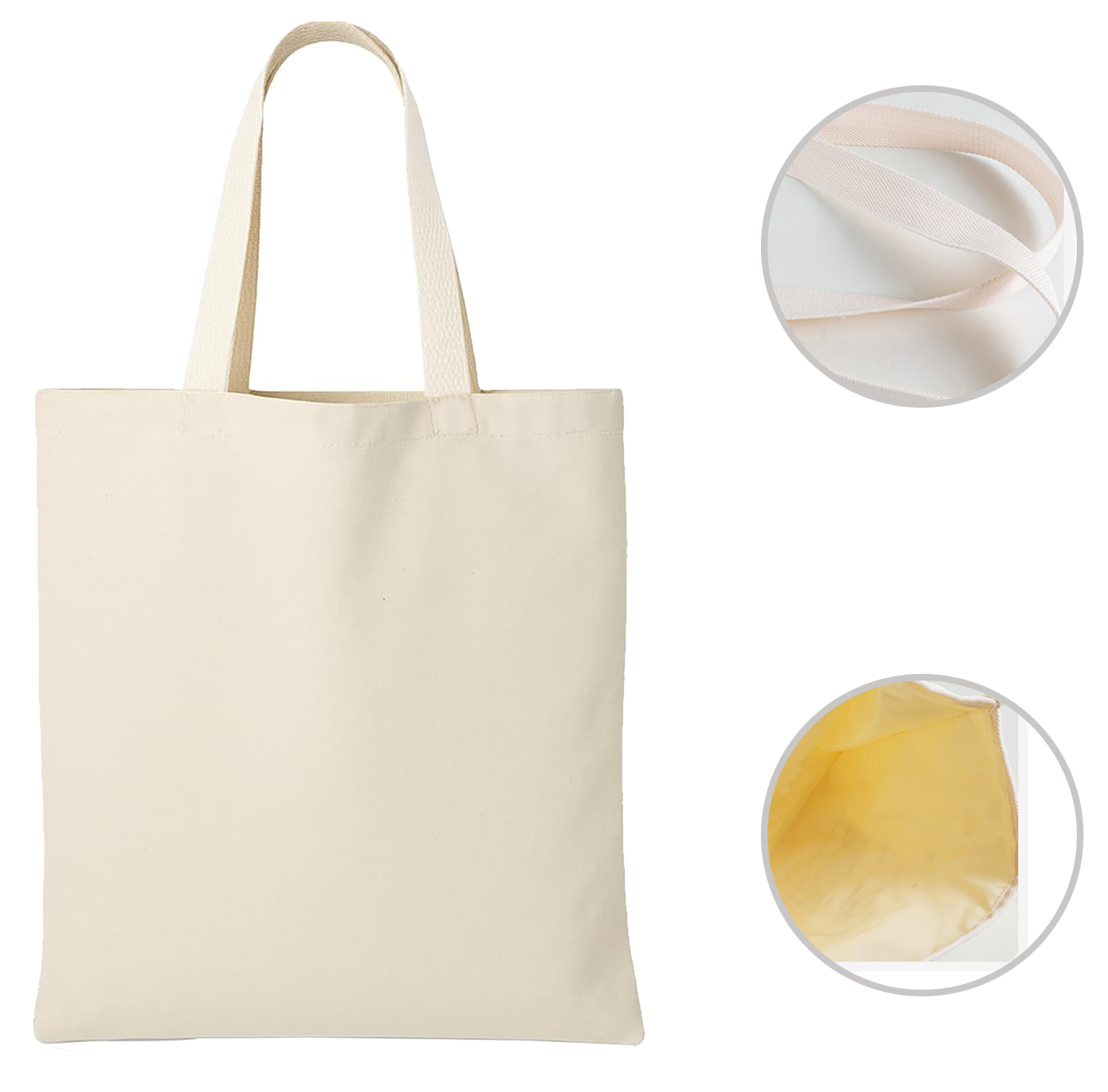 Heavy-Duty Canvas Carryall Tote, custom tote bag with logo imprint 3