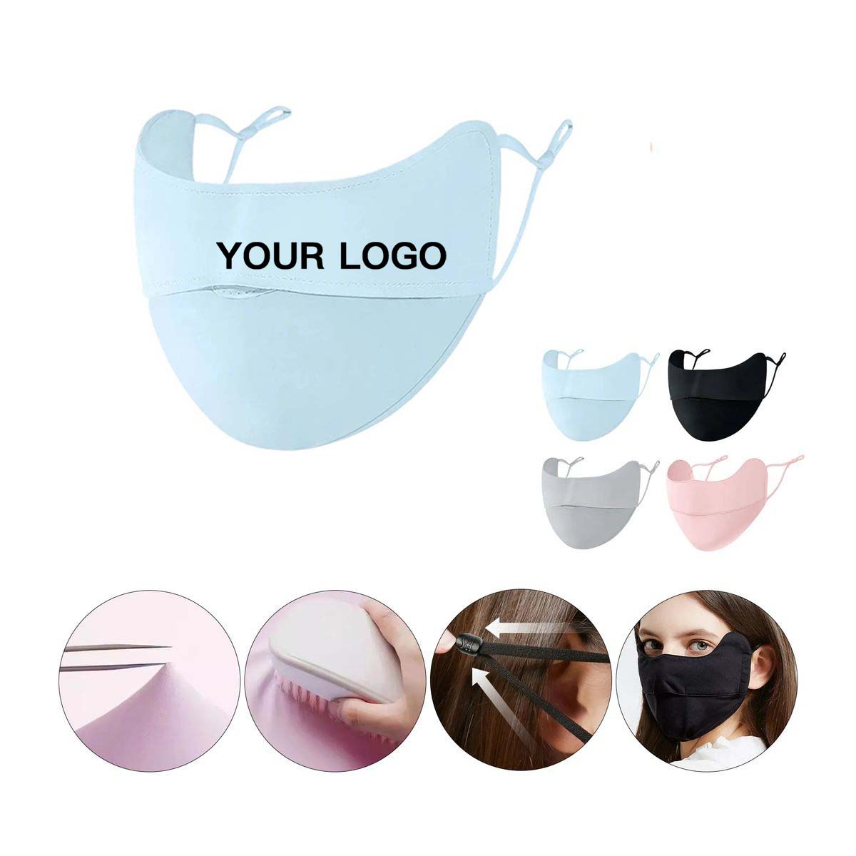 Ice Silk UV Mask Cooling for Summer Outdoor 3