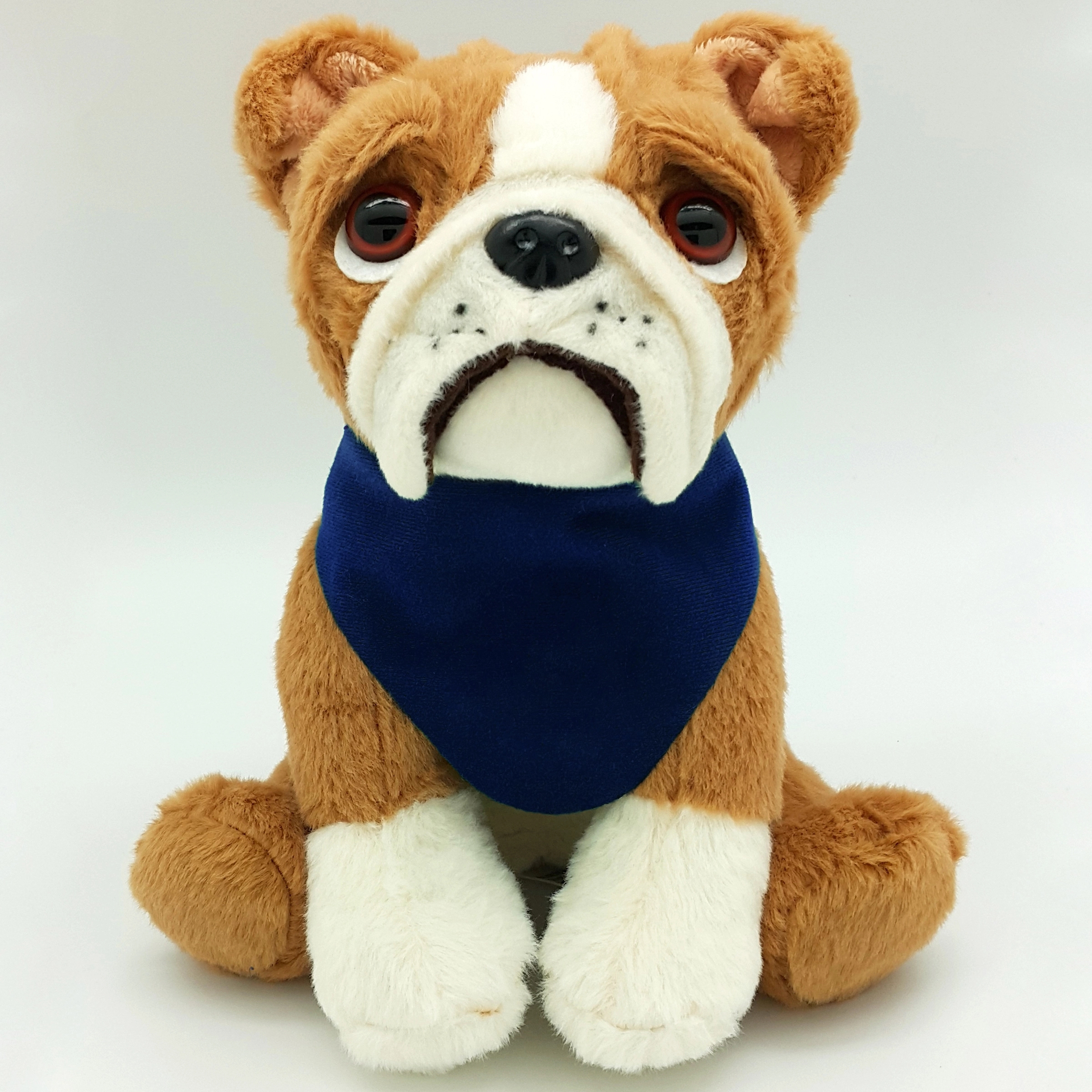 8" Medium Sitting Dog - Large Eyes Bulldog 13