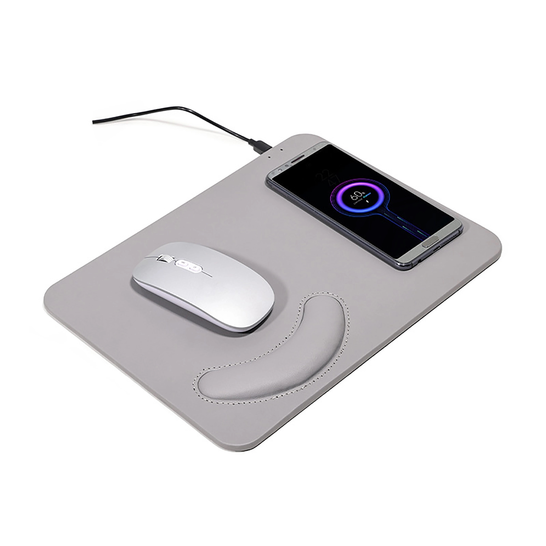 2 In 1 Wireless Charging Mouse Pad With Wrist Support 7