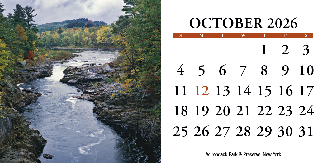 HotLine® Products Scenic America® Desk Tent Calendar 39