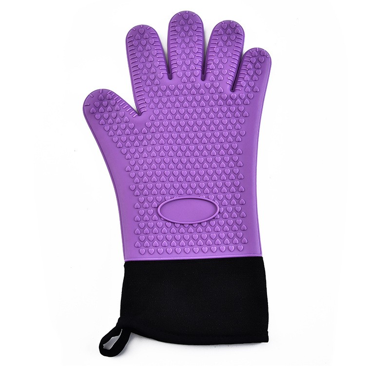 One piece Silicone Cooking Gloves Kitchen Oven Mitt 10