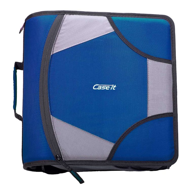 Case-It King Zip Tab Binders - Midnight Blue 4" 2