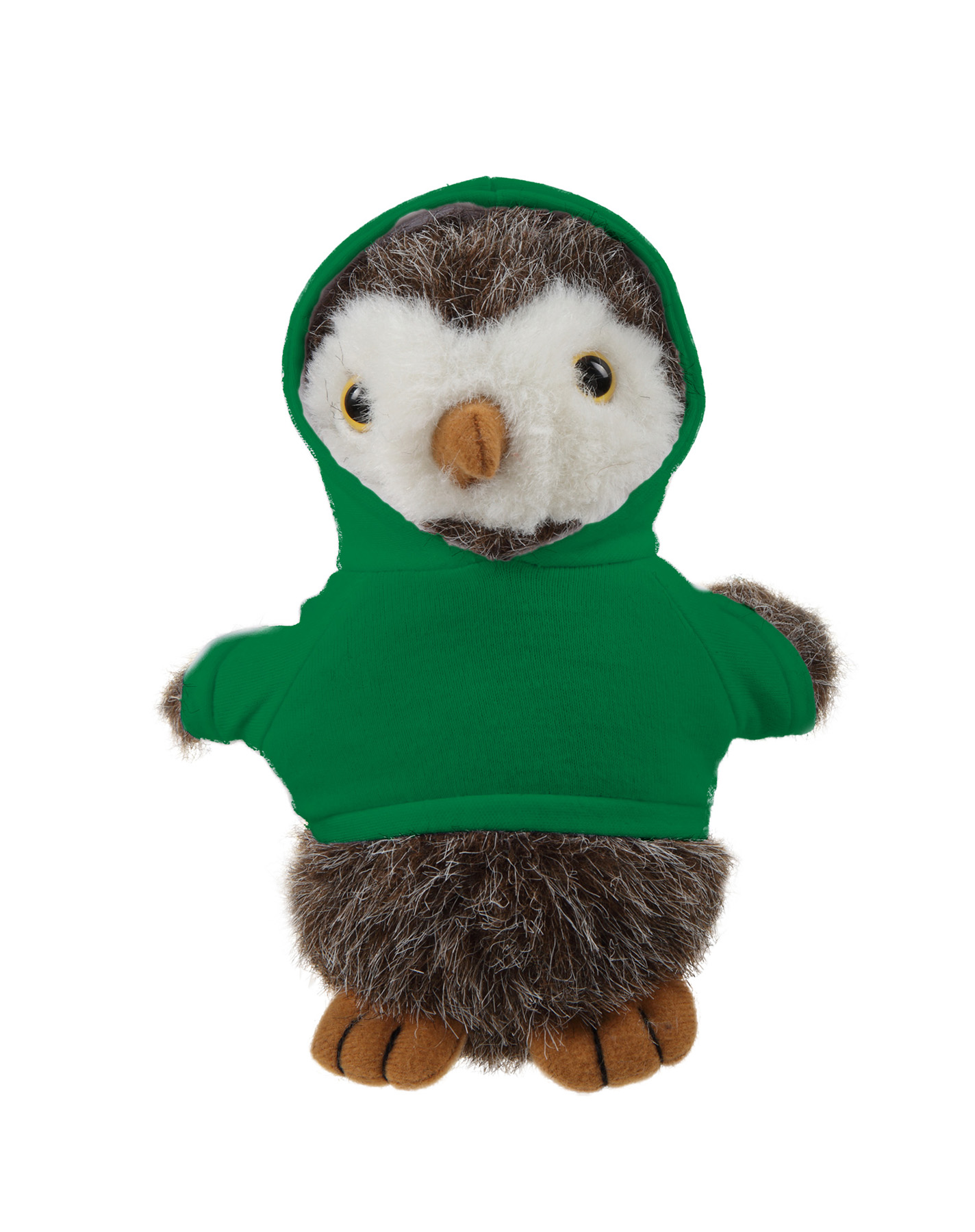 Soft Plush Standing Owl wearing a Hoodie 11