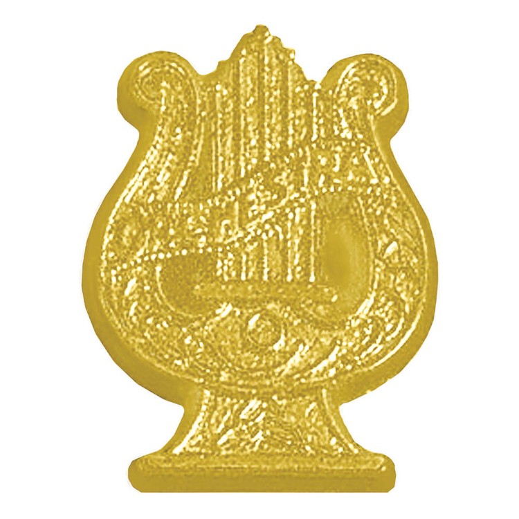 Orchestra Bright Gold Chenille Lapel Pin