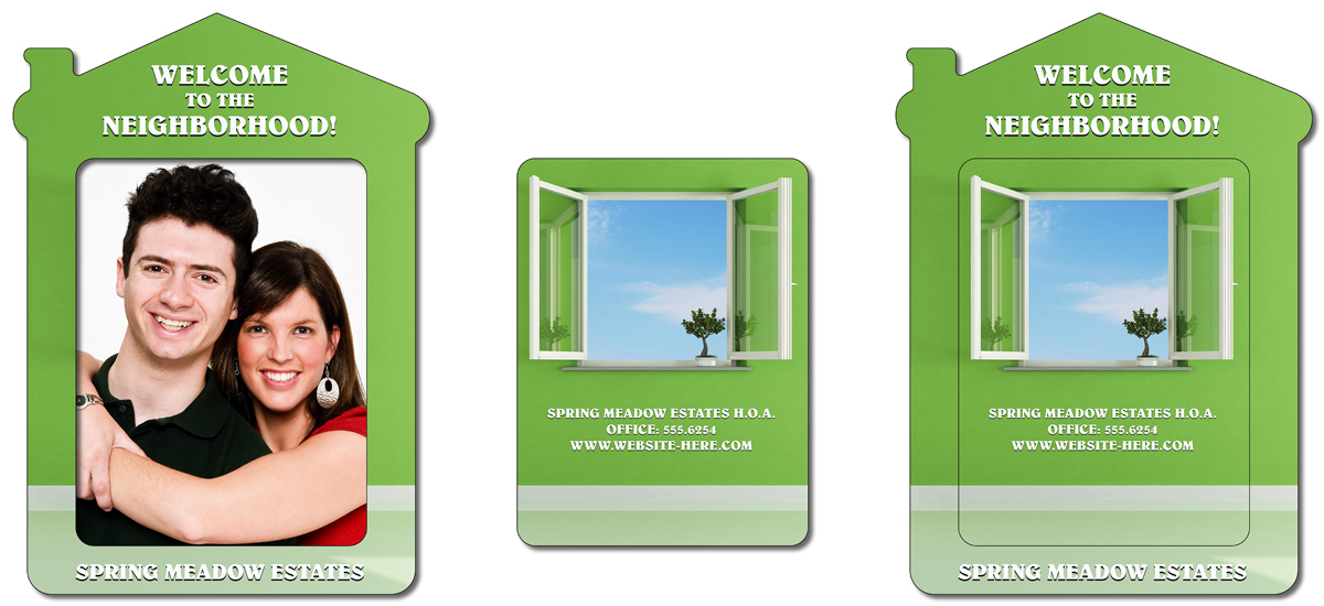 Magnet - House Shape Picture Frame (Approx. 4.3x6) - 30 Mil. 2