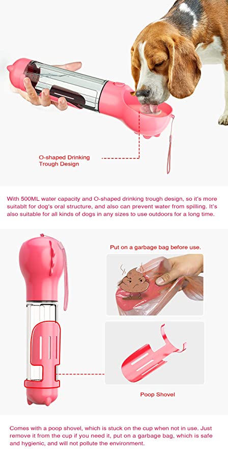 Lightweight Durable Leak Proof Puppy Water Bowl Dispenser for Pet --- 17 OZ 8