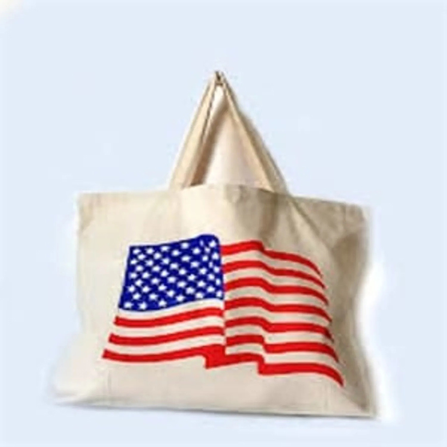 Sublimation 12 oz Poly Canvas Tote Bag  -16" x 13" x 5"G