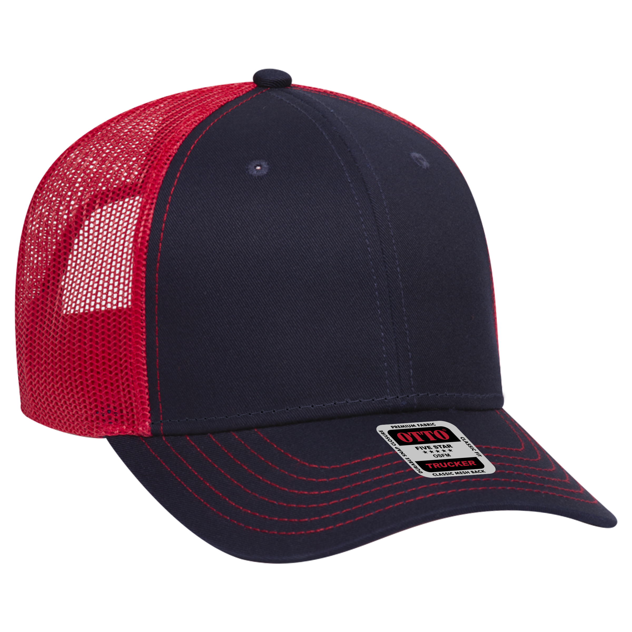 OTTO CAP® 6 Panel Low Profile Mesh Back Trucker Hat 163