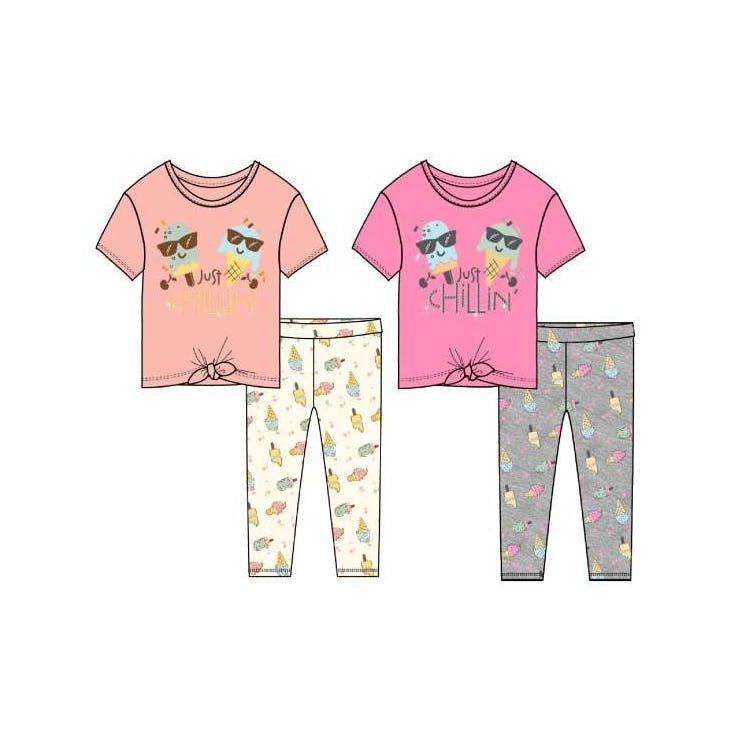 Girls Legging Sets - Assorted Sizes 72pcs 1