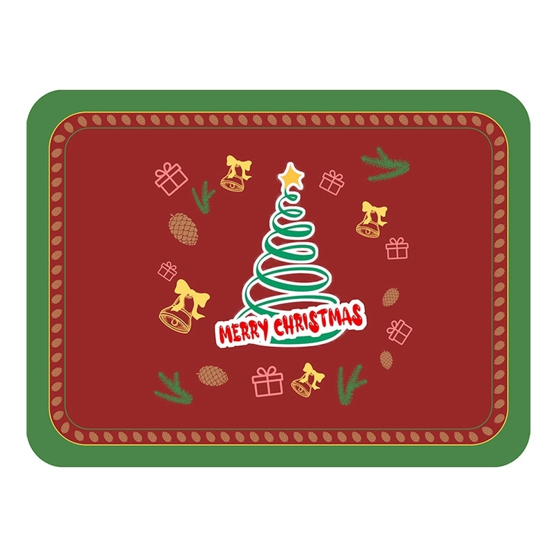 Christmas American Retro Leather Placemat 1