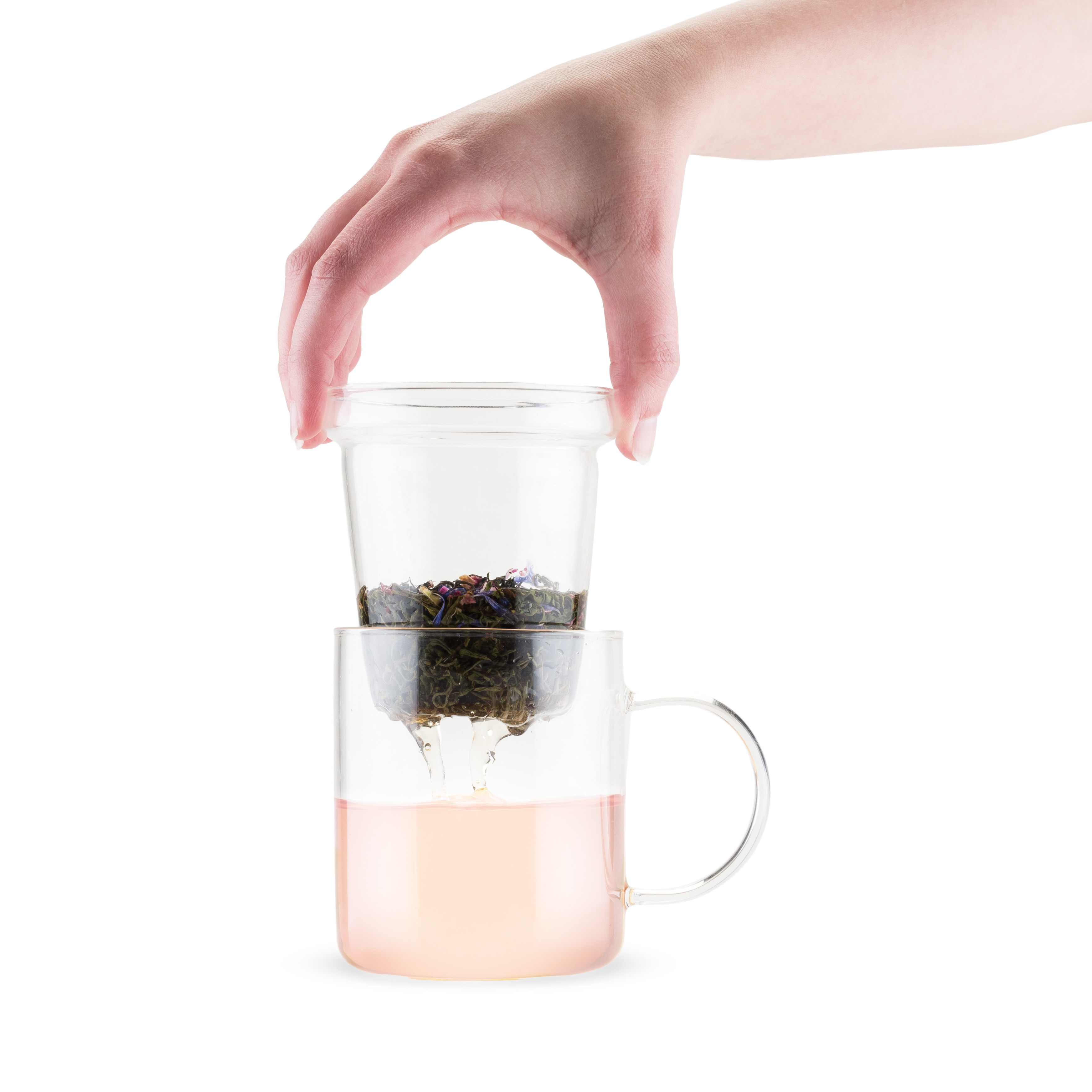 Pinky Up® Blake Glass Tea Infuser Mug 7