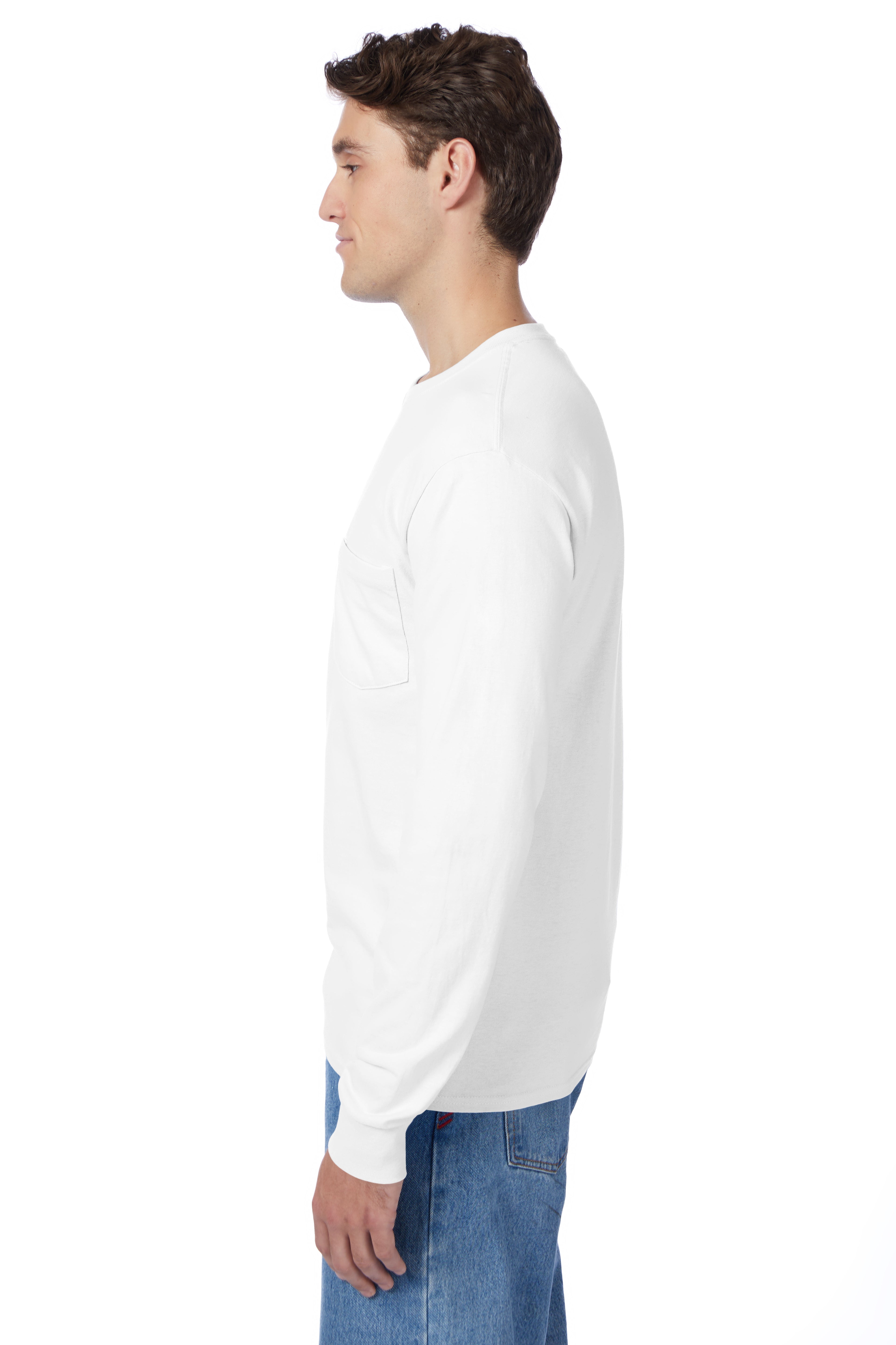 Hanes Authentic-T Long-Sleeve T-Shirt with Pocket 3