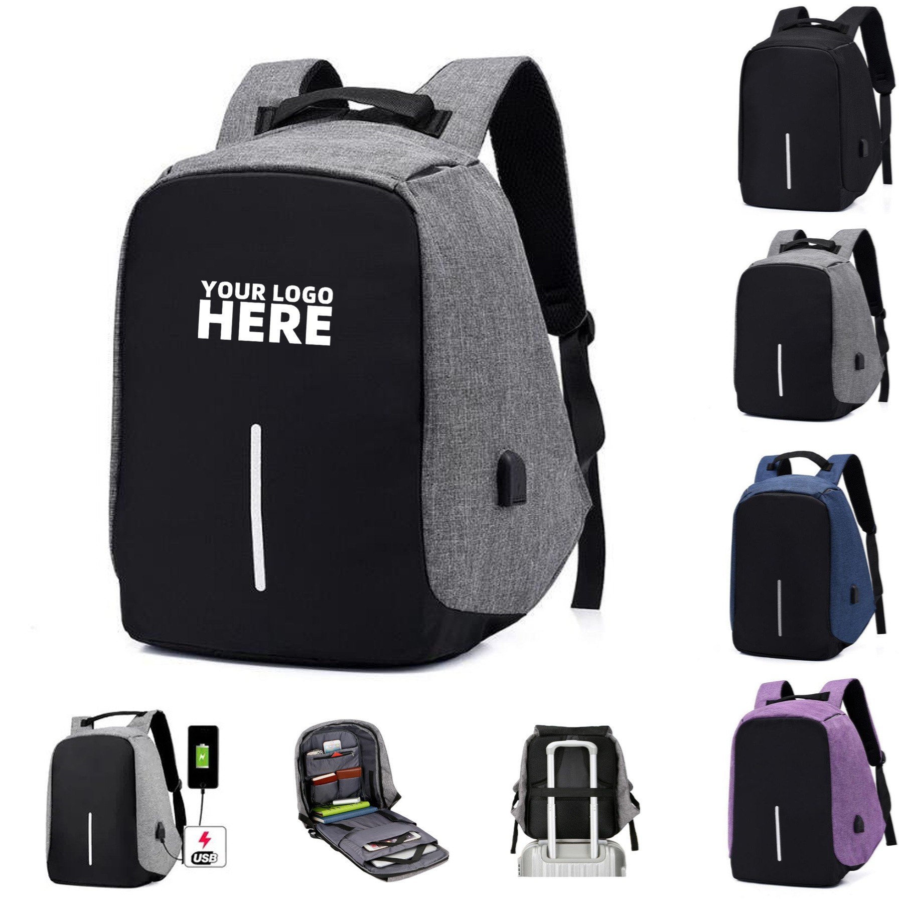 USB Charging Laptop Backpack