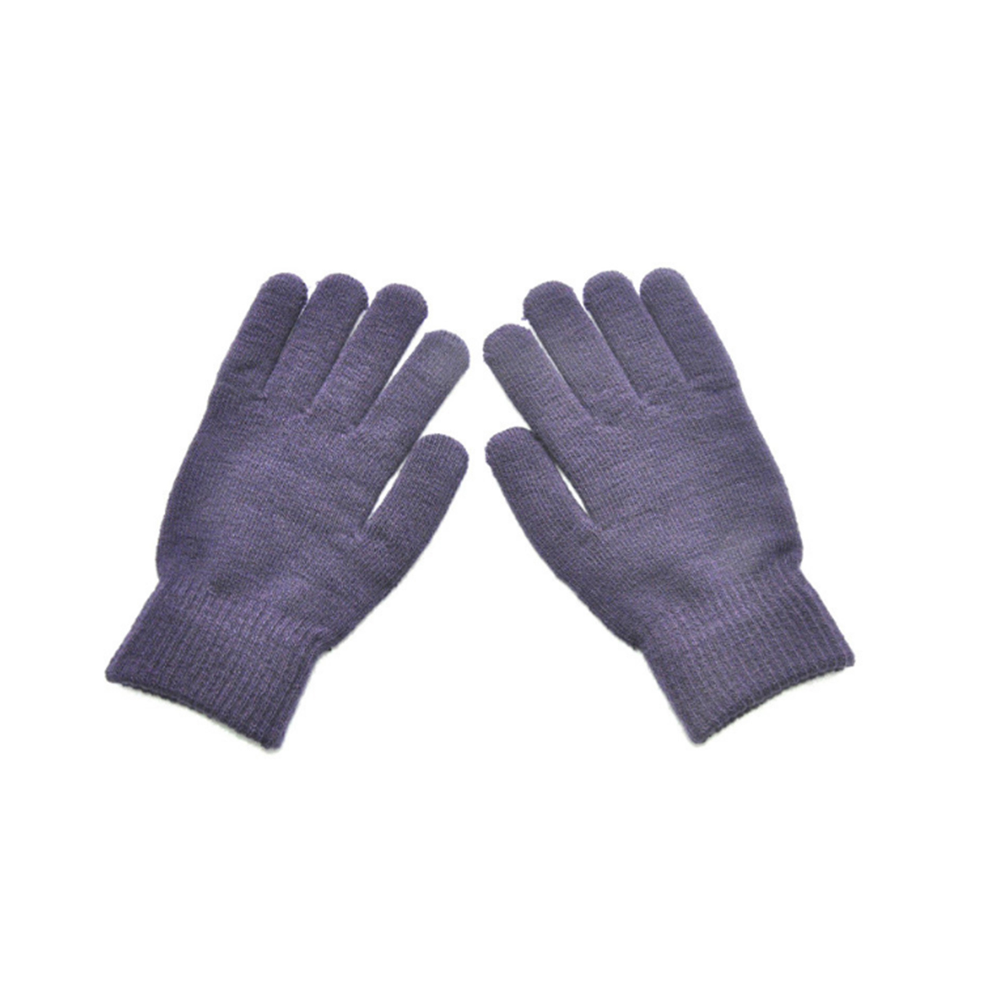 MOQ 50 PCS Stylish Winter Solid Color Knitted Gloves 4