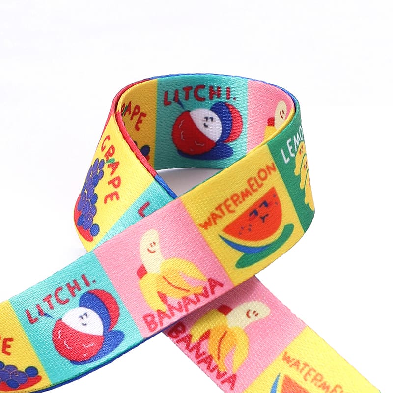 ID Badge Reel Full Color Lanyards With Badge Holder 1