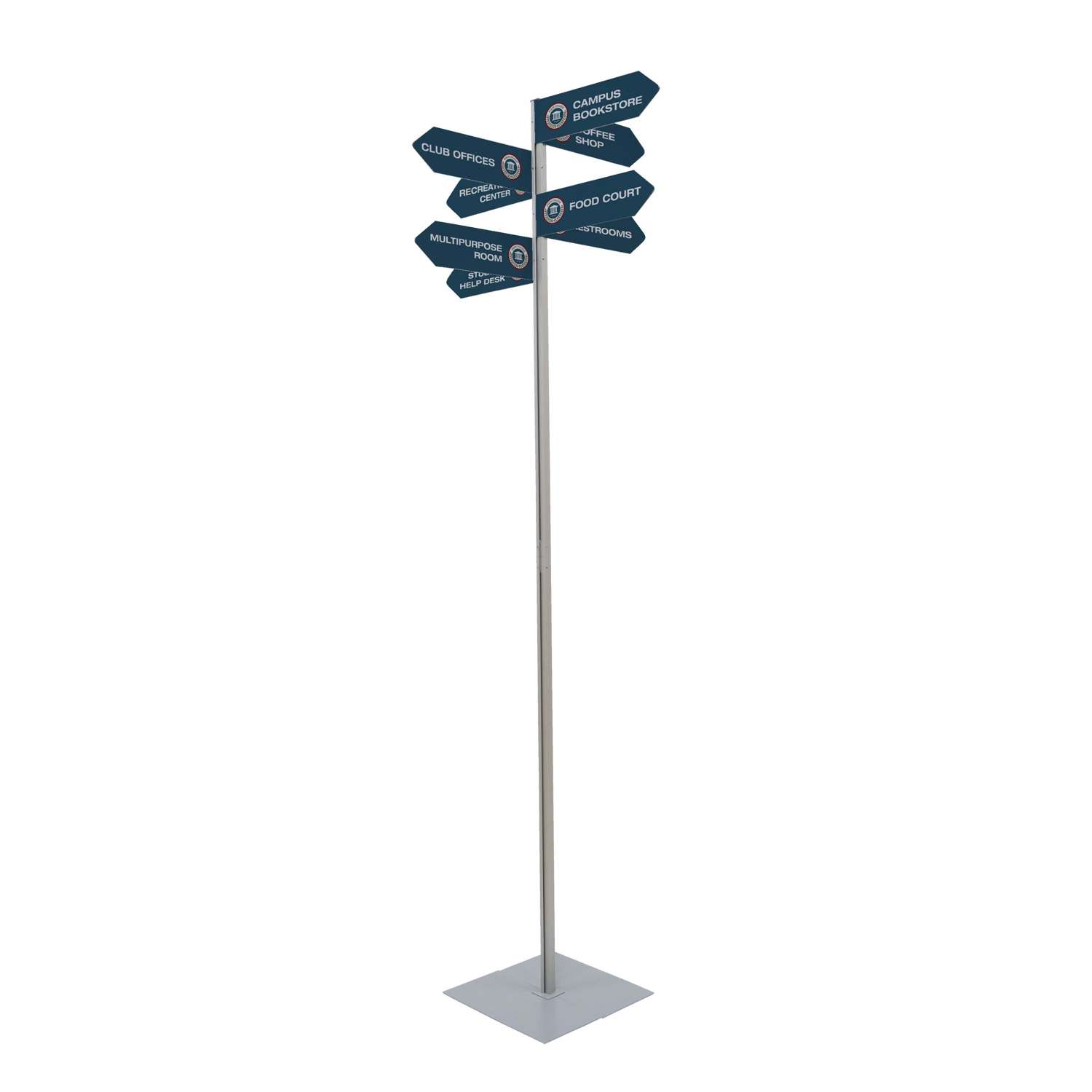 Wayfinding Arrow Sign Post Kit (with Eight Double-Sided Imprinted Signs) 5