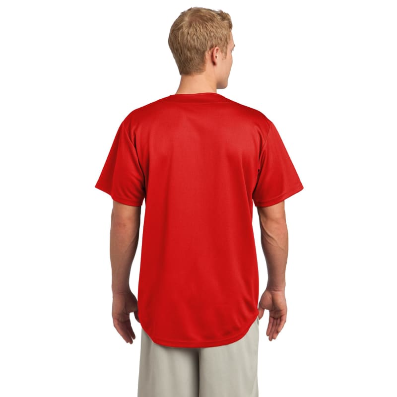 Sport-Tek PosiCharge Tough Mesh Full-Button Jersey. 4