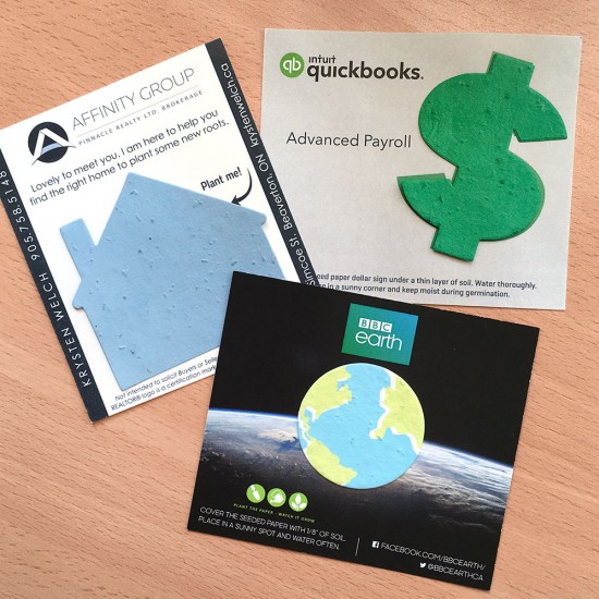 Single-Sided Custom Flat Card With Shape 5