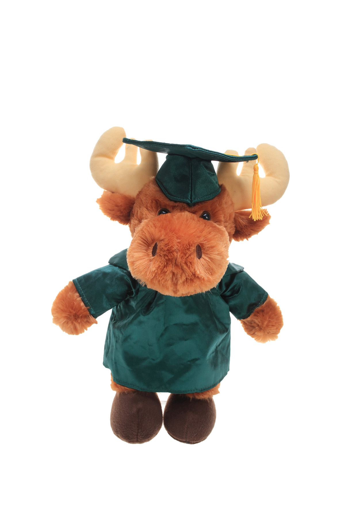 soft plush Moose with graduation cap &gown 3