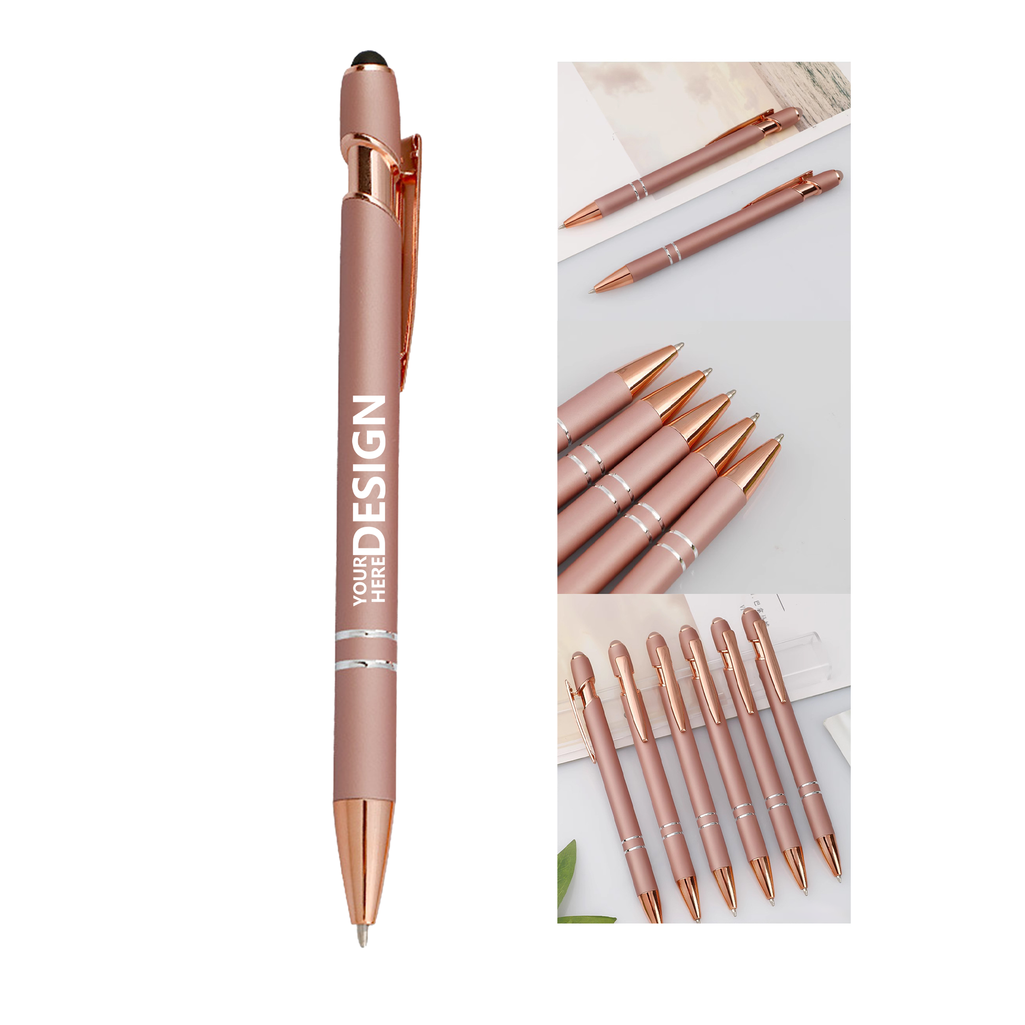 Personalized Rose Gold Aluminum Pen 2