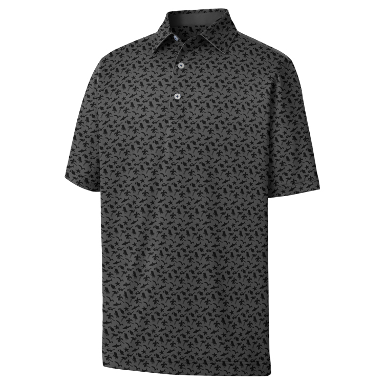 FootJoy Beach Print Lisle- Athletic Fit Polo 6