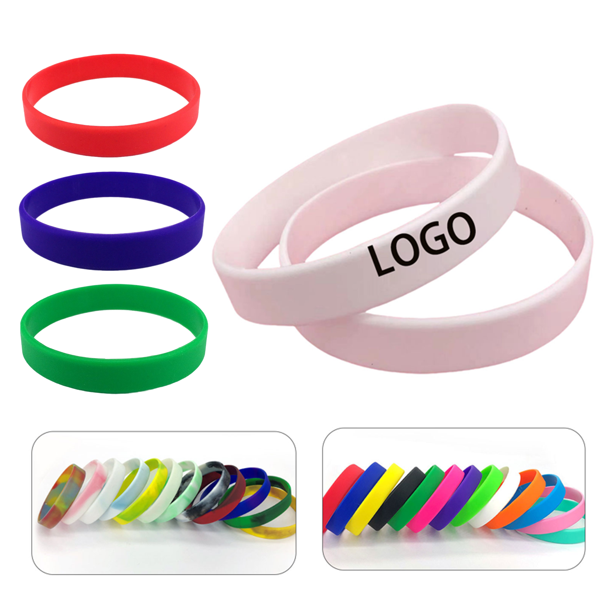 Debossed Silicone Wristband Bracelet 4