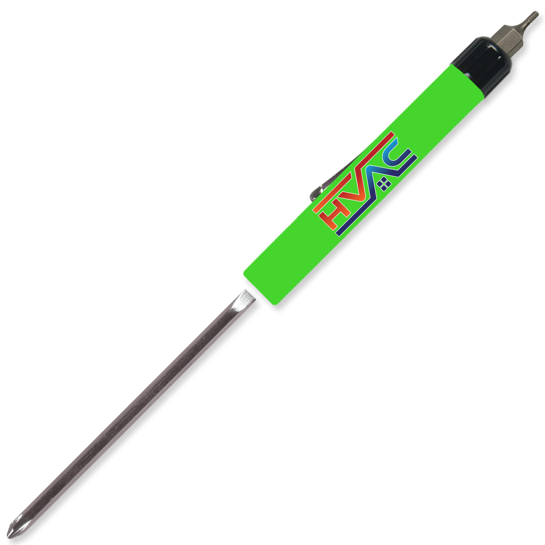 Pocket Screwdriver Reversible Flat Blade + Hex Bit Top 24