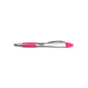 Shining Color Barrel Pen With Highlighter 27