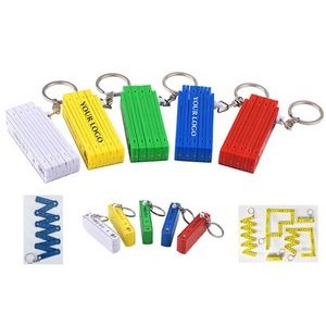 Portable Folding Ruler+Key Chain 3