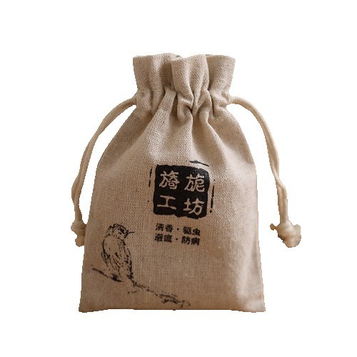 Extra Large Cotton And Linen Drawstring Bag ( 5.9'' X 7.87 ) 1