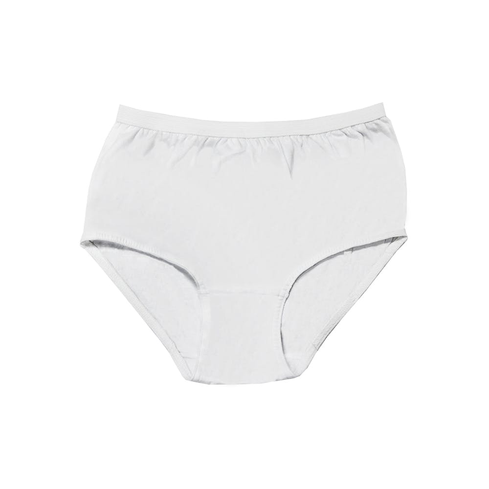 Women's Cotton Plus Panties - White - Size 10 2
