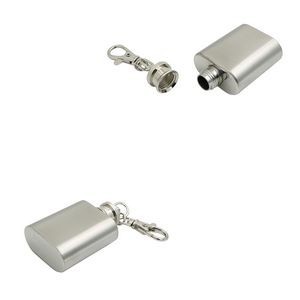 1oz Stainless Steel Flask With Key Chain 7