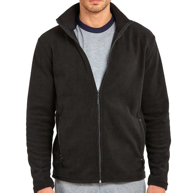 Men's Polar Fleece Jackets - Medium Black 3