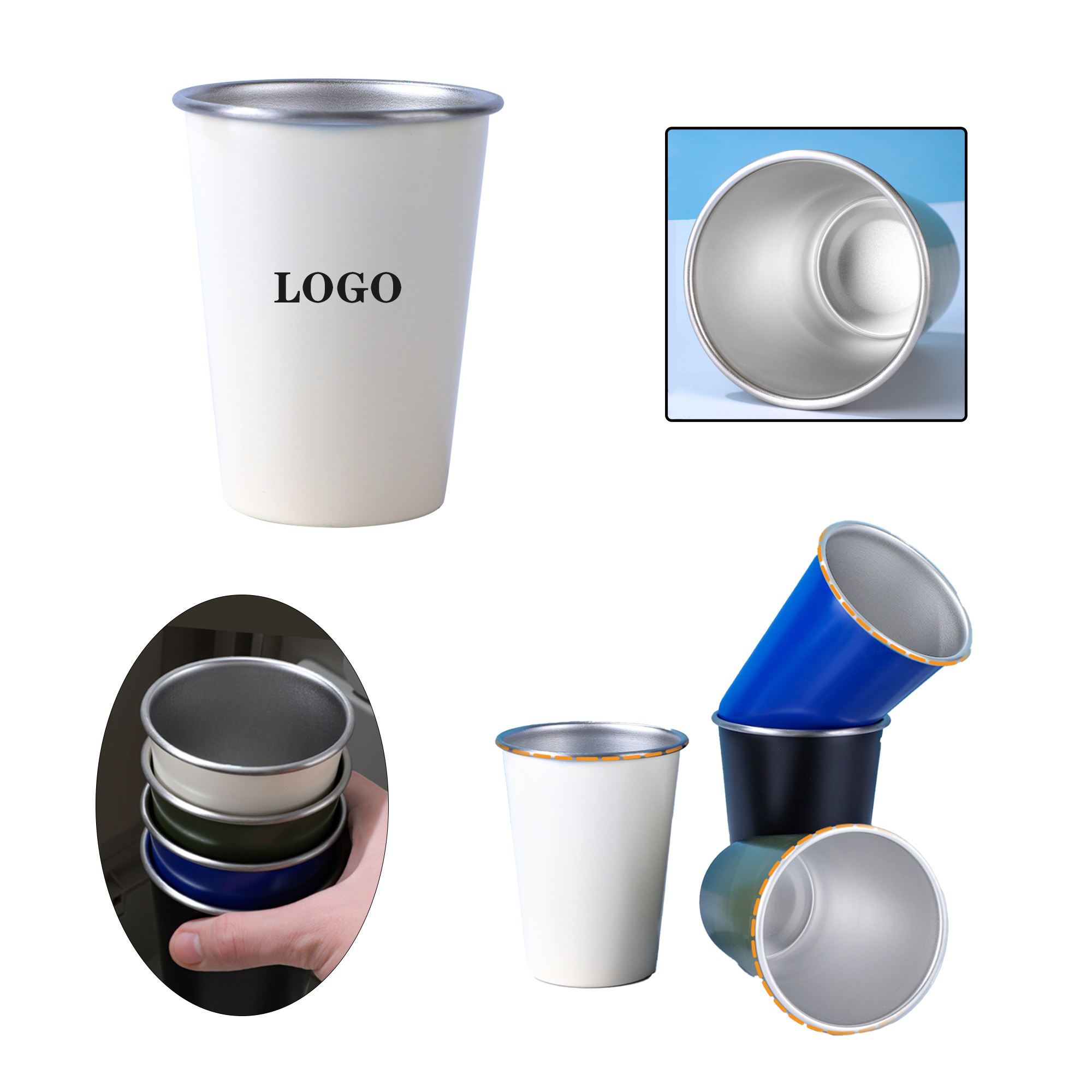 16 oz Stainless Steel Water Cup 2
