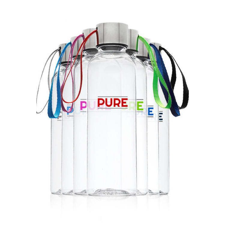 17 oz. Plastic Water Bottle with Strap 3