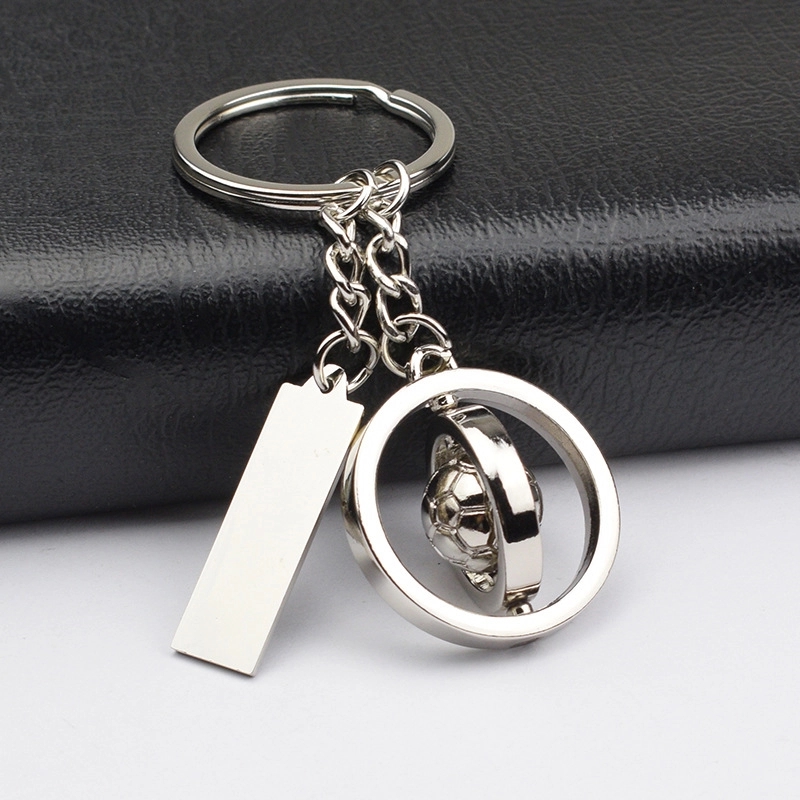 Creative Rotate Football Tag Keychain 2
