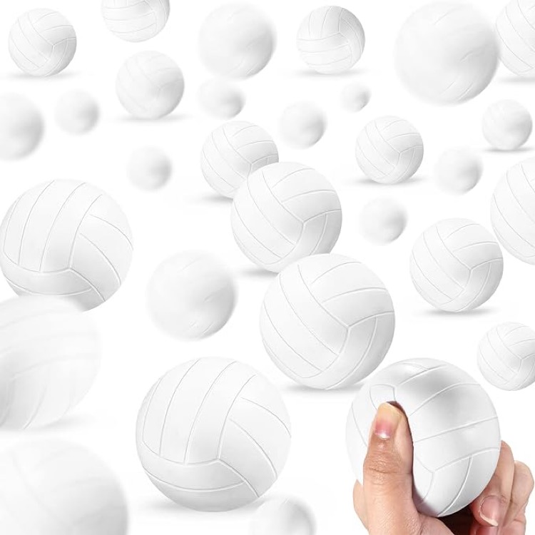 1.6 Inch Volleyball Stress Ball 5